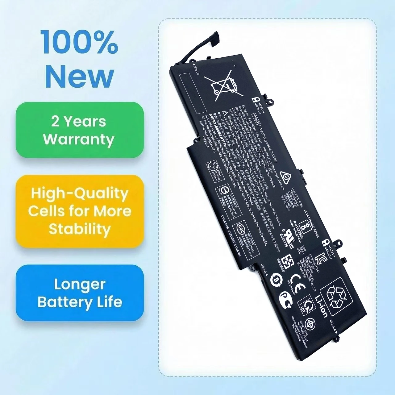 New BE06XL 67Wh Laptop Battery For HP Elitebook Folio 1040 G4 HSTNN-IB7V HSTNN-DB7Y 918045-1C1 918045-171 918180-855 918108-855