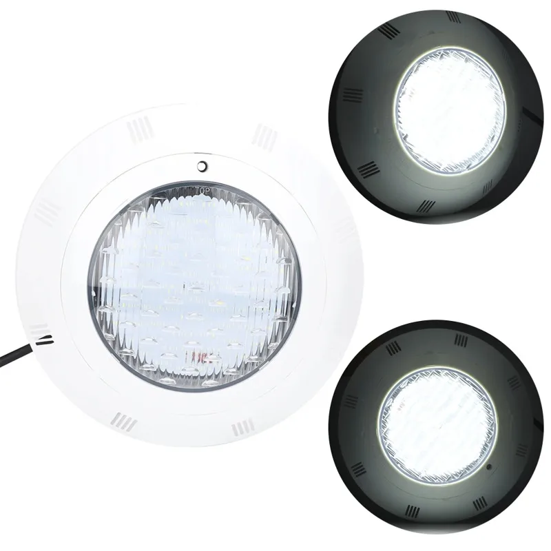 Luce per piscina AC12V 40W 360 LED Luci subacquee per piscina con luce di colore bianco