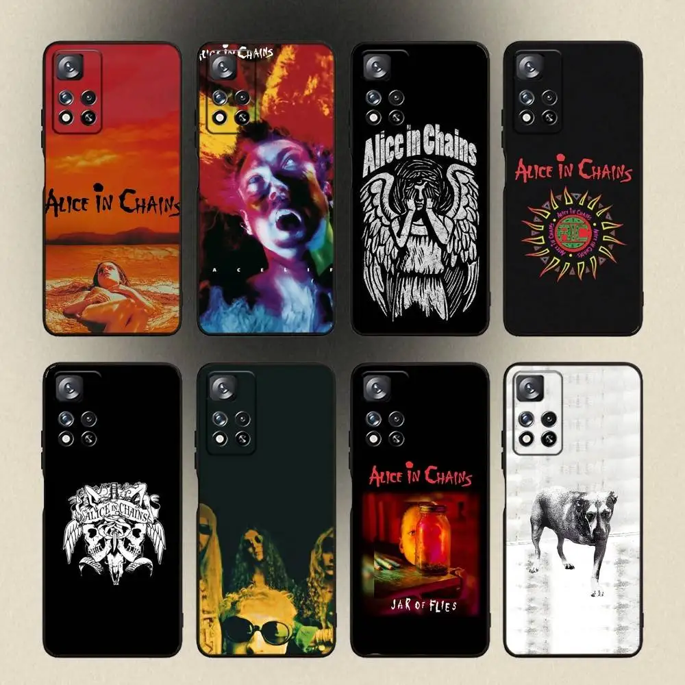 

Band A-Alice in Chains Phone Case For Samsung Galaxy A 91,80,73,72,53,52,51,22,5G,Plus,J,Note Soft Black Cover