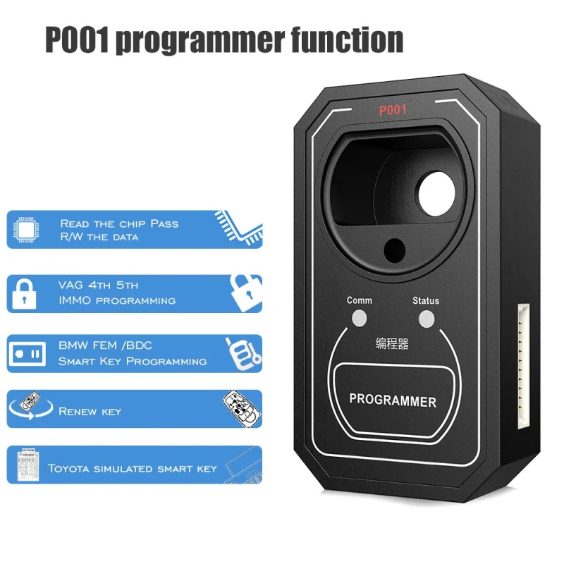 OBDSTAR P001 Programmer RFID & Renew Key & EEPROM Functions 3 in 1 Work with OBDSTAR X300 DP Master In Place Of  RFID Ad