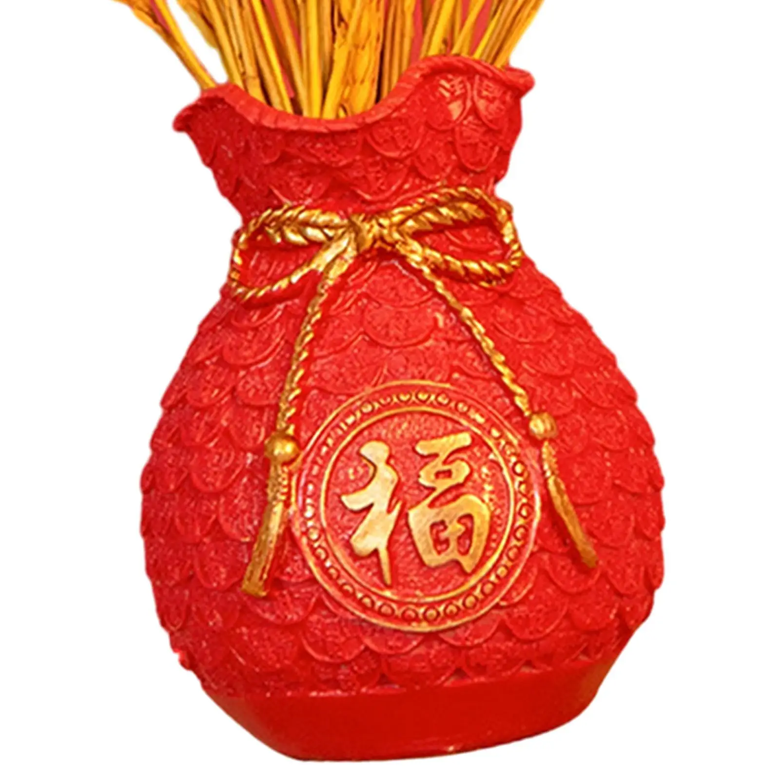 Chinese New Year Feng Shui Treasure Basin Vase Decor for Bedroom Living Room