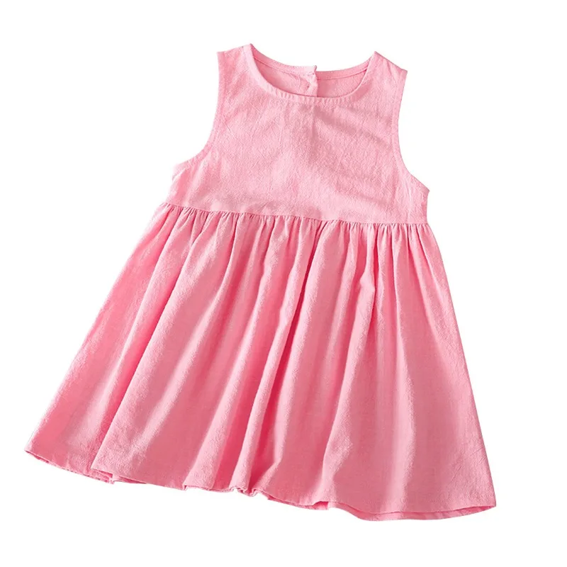 Kids Clothing Baby Girl Dress Flowers Sleeveless Party Dresses Crew Neck Sweety Tutu Gauzy Summer Dress Princess Dresses