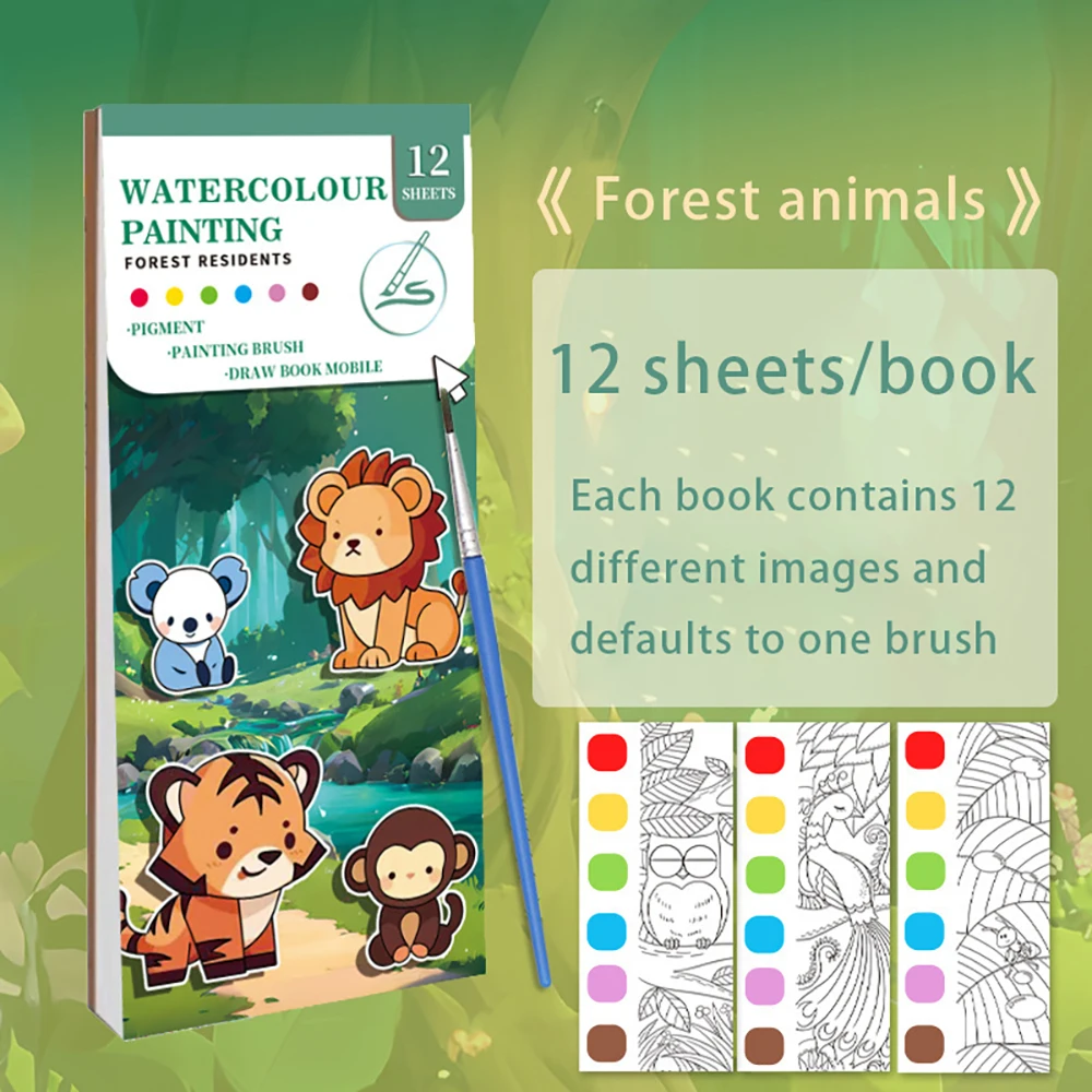 Hot selling student coloring notebook, sticky notes, graffiti drawing notebook