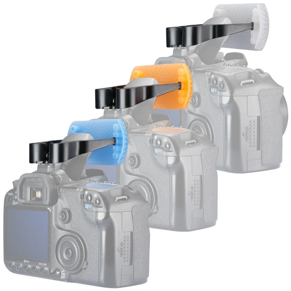 Penutup Diffuser Flash Pop-Up 3 warna 3 in 1 untuk Canon Nikon Pentax Kodak DSLR penutup Diffuser bouncing Flash SLR