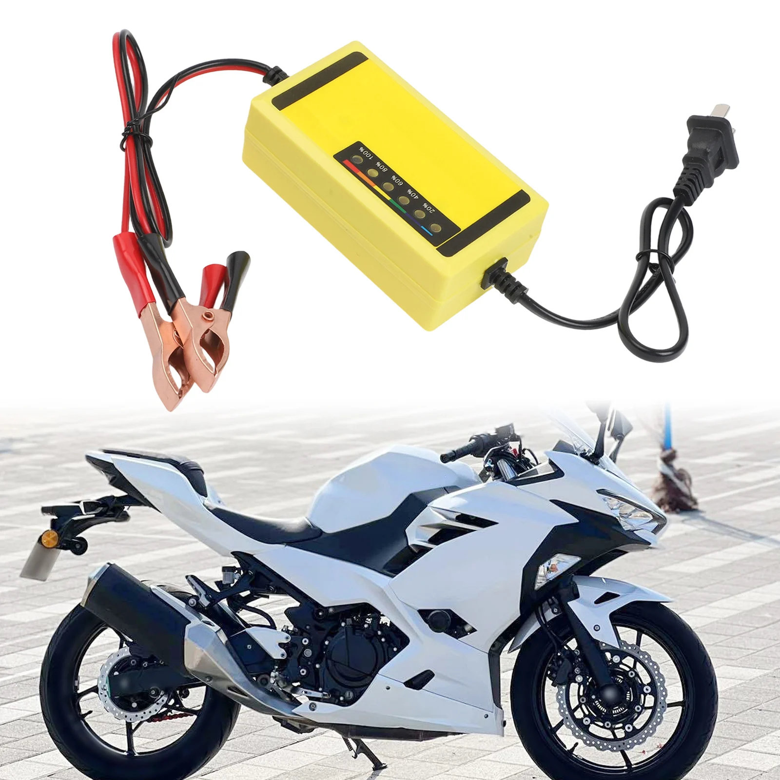 

﻿ 12V 2A Car Battery Charger Fast Charging LED Display Car Motorcycle Battery Charger Acid Battery Charger