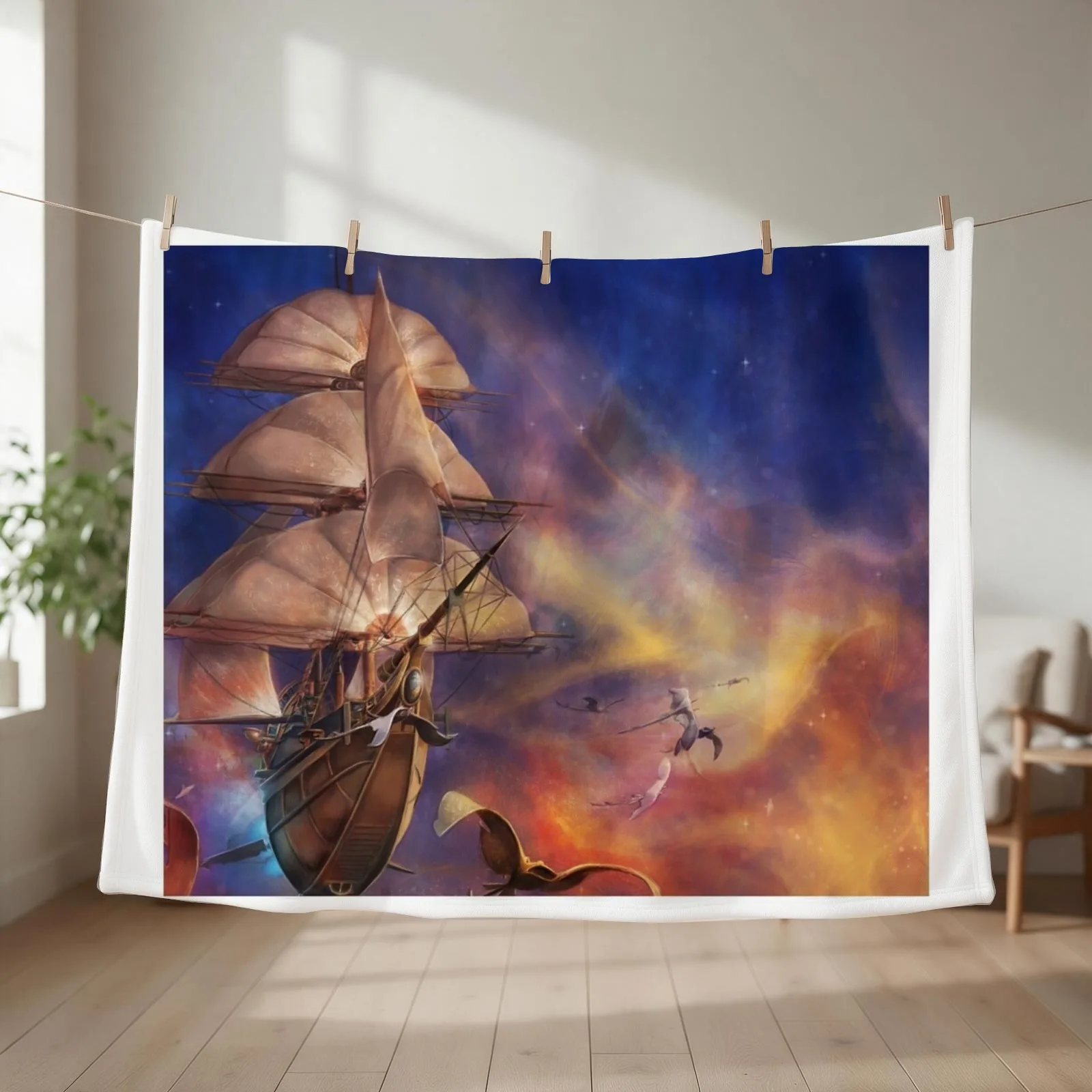 Treasure Planet Throw Blanket couch cozy soft plush fuzzy picnic outdoor blanket