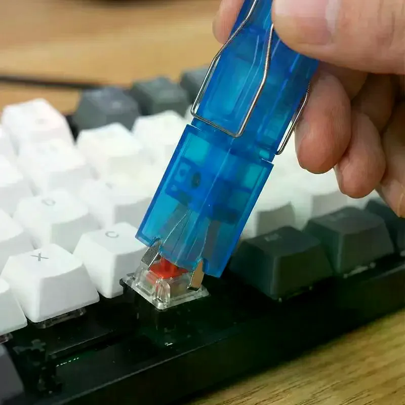 Brush Tool 2 in 1 Key Switch Puller Keycaps Puller Clean Unloading Wire Switch Mechanical Keyboard Removal Diy Cleaning