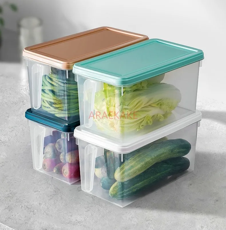 2PCS Food storage box, large capacity refrigerator, frozen storage box, vegetable and fruit special preservation box