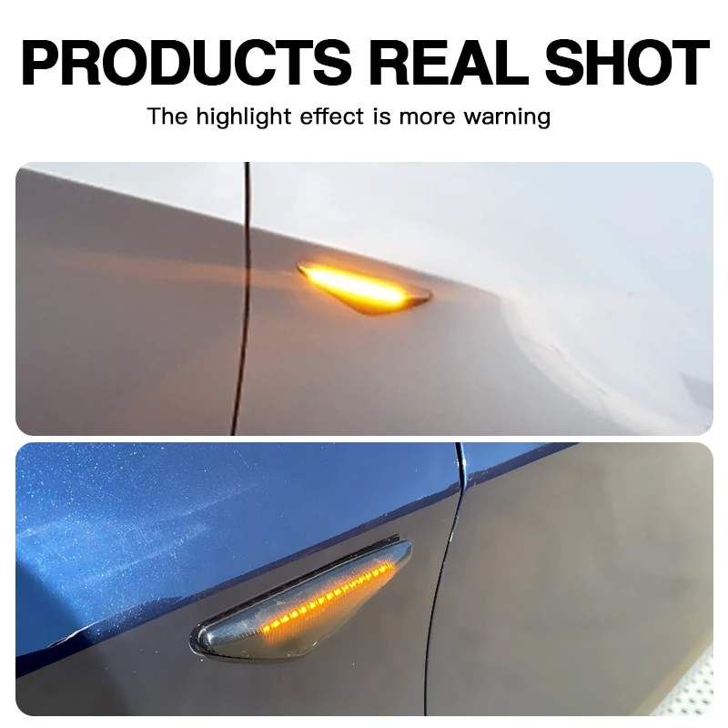2 قطعة LED ديناميكية الجانب ماركر بدوره إشارة الوامض ضوء وماض Canbus لسيارات BMW X3 F25 X5 E70 X6 E71 E72 07-14 اكسسوارات السيارات