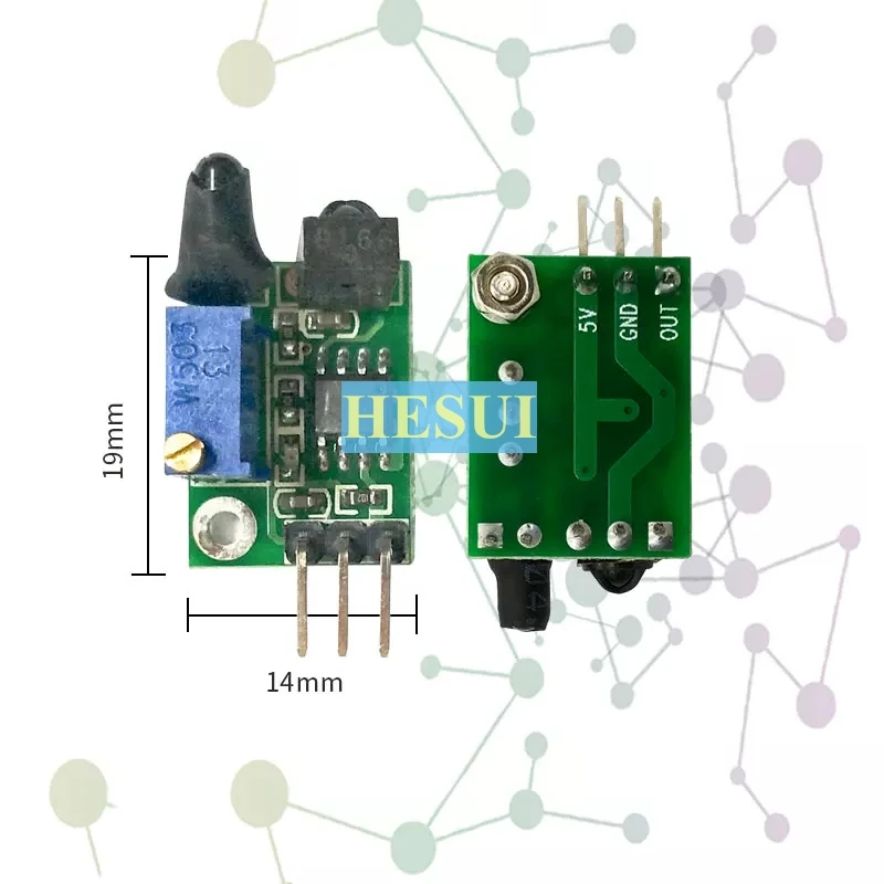 Infrared digital obstacle avoidance sensor, ultra-small,3-100cm adjustable current, 6ma