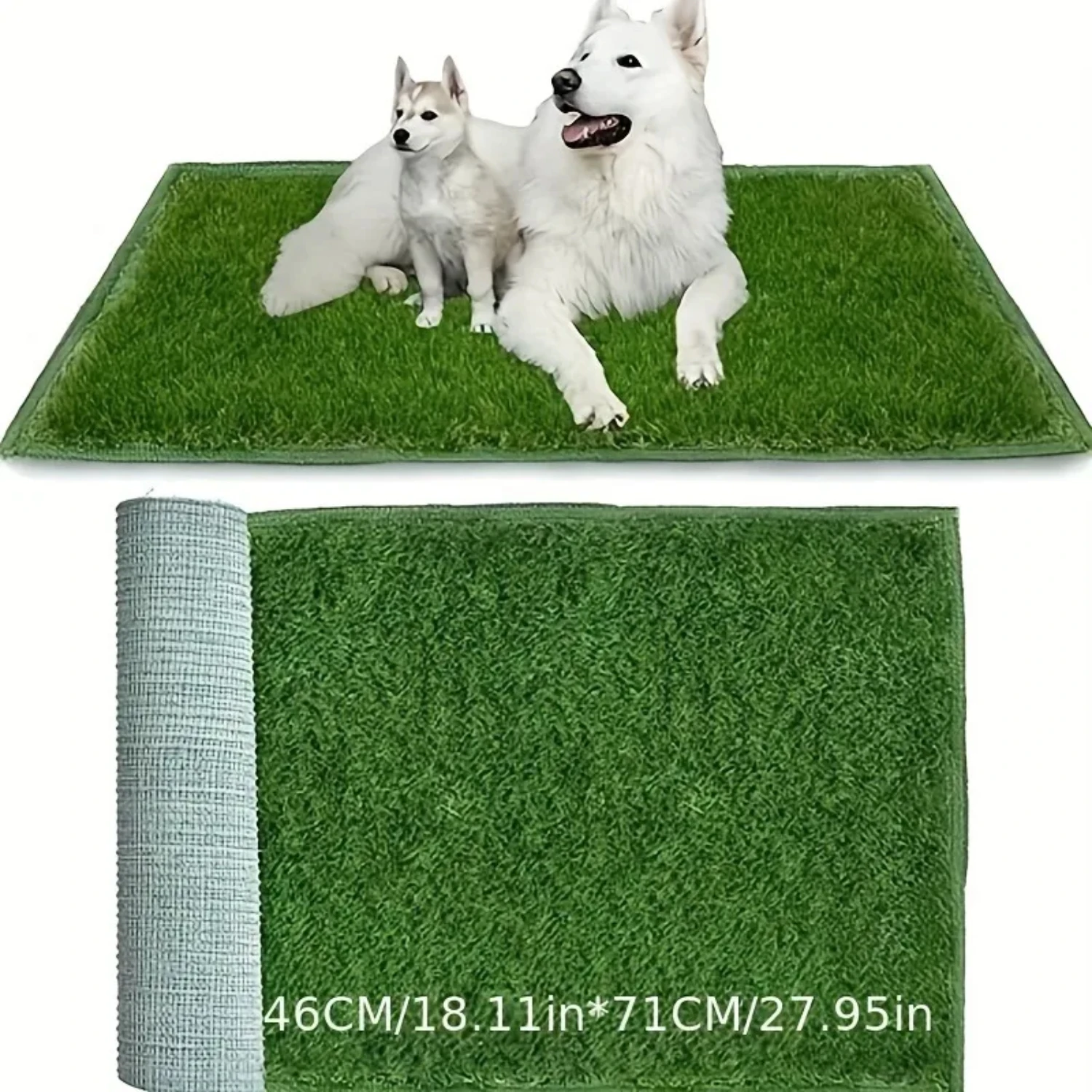 Easy Indoor/Outdoor Premium Washable Dog Training Mat for Odor Control and Easy Potty Training - Pee Grass for Clean and Effecti