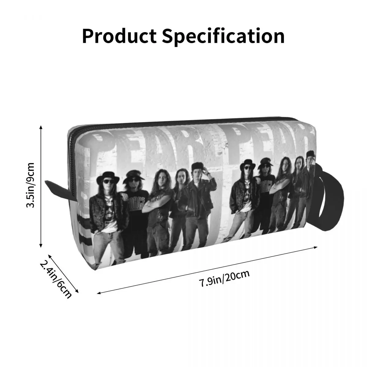 Pearls Jam Band 2024 World Tour Rock Concert Makeup Bag Cosmetic Organizer Storage Dopp Kit for Women Beauty Travel Pencil Case