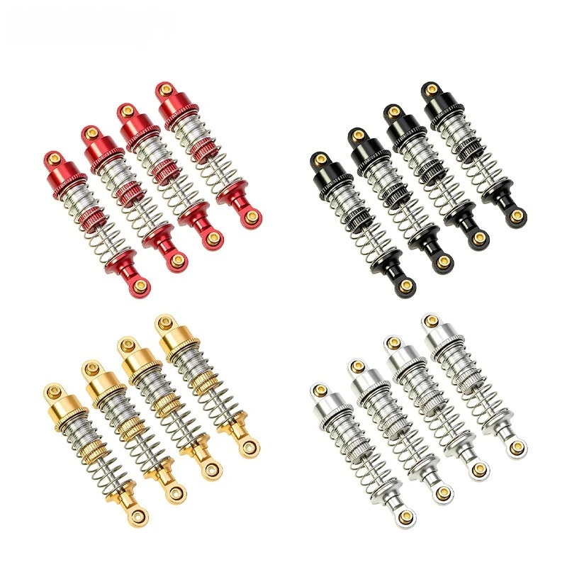 MJX Hyper Go H18P 1/18 Scale Aluminum Oil Filled Shock Absorber 57mm Adjustable Threaded Upgrade Parts for RC Crawler Bronco