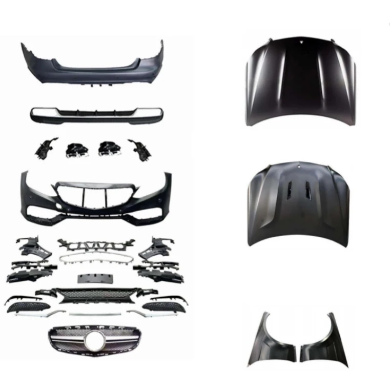 

For E Class W212 Upgrade E63 For Dry Carbon Fiber BodyKit Hood PP Material 1:1 2014-2016 Year
