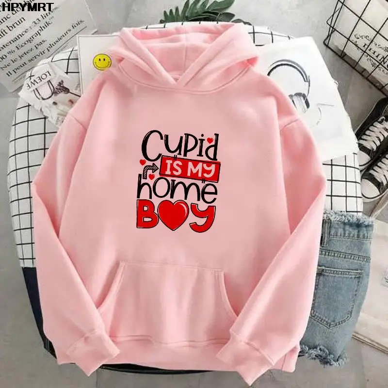 

Fashion Casual Streetwear Spring Autumn long sleeves Tops letter printing White pink Womens pocket drawstring Sweatshirts M-XXXL