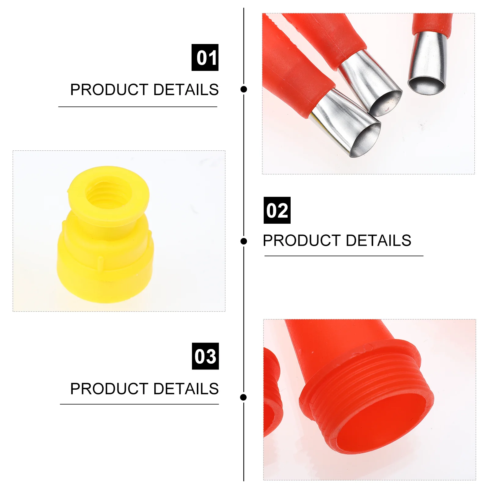 1 مجموعة المهنية السد الفوهات تثبيت الغراء أداة الملحقات التشطيب الفوهات ختم عدة الغراء أداة الملحقات #6