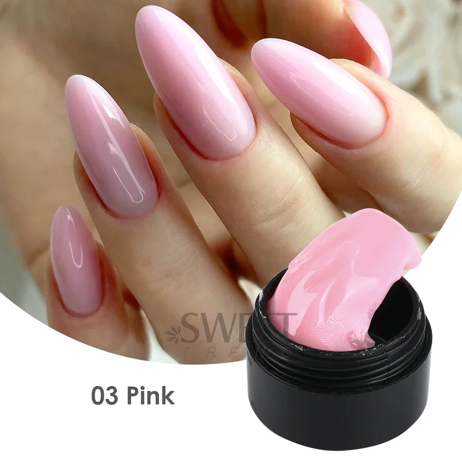 5ml Crystal Soft Solid Extension Nail Gel Clear Nude Pink Acrylic Carving Flower Jelly Shaping DIY Model Manicure Varnish Tools image 5