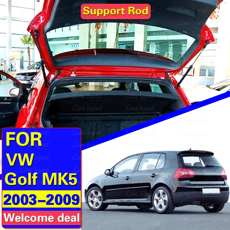 1 Pair Car Rear Truck Tailgate Tail Gate Boot Shock Gas Struts Lift Supports Bars For VW Golf MK5 Hatchback 2003-2009 1K6827550D