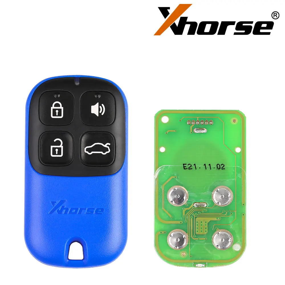 

XHORSE XKXH01EN Universal Remote Key 4 Buttons for VVDI Key Tool English Version 10pcs/lot