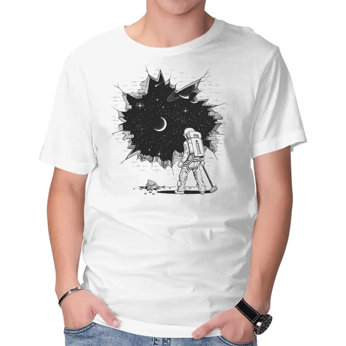 Breakthrough Unisex T-shirts for Man Woman Short Summer Tees Casual Cotton New Arrival Fashions Couple's Cloths