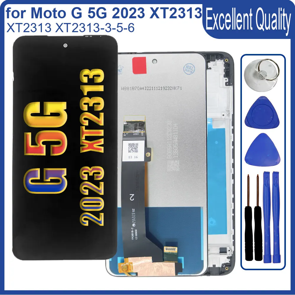 Tested LCD for Motorola Moto G 5G 2023 XT2313 LCD Display Touch Screen Digiziter Replacement for Moto G 5G 2023 XT2313-3-5-6 LCD