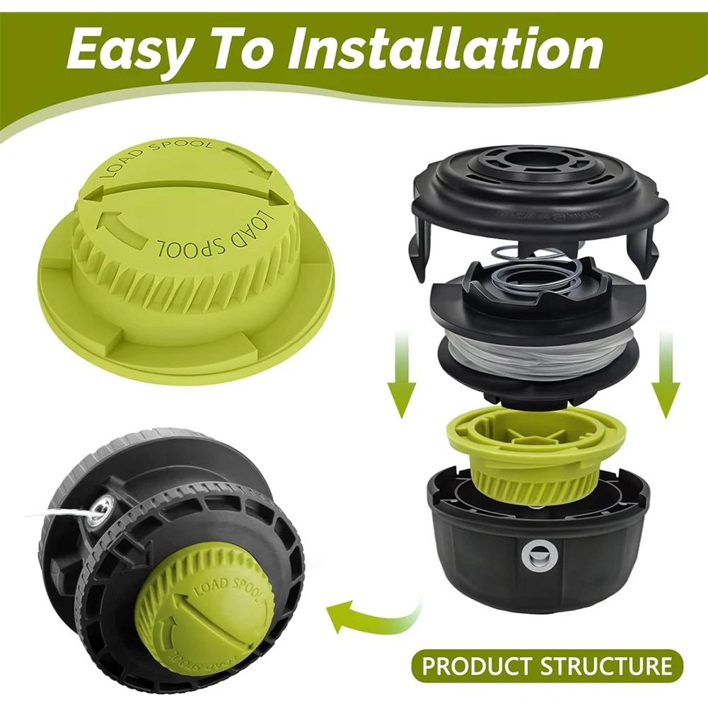 2 pezzi di ricambio pergolato meno manopola per Ryobi/Homelite Reel-facile trimmer testa colpo manopola di ricambio accessori per trimmer