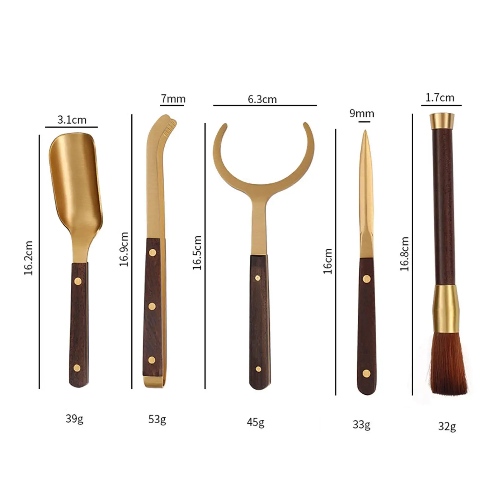Chinese Tea Set Tea Art Utensils Utensil Tools Six Gentlemen Set Teaware Set for Tea Lovers Family Home Friends Holiday Gifts