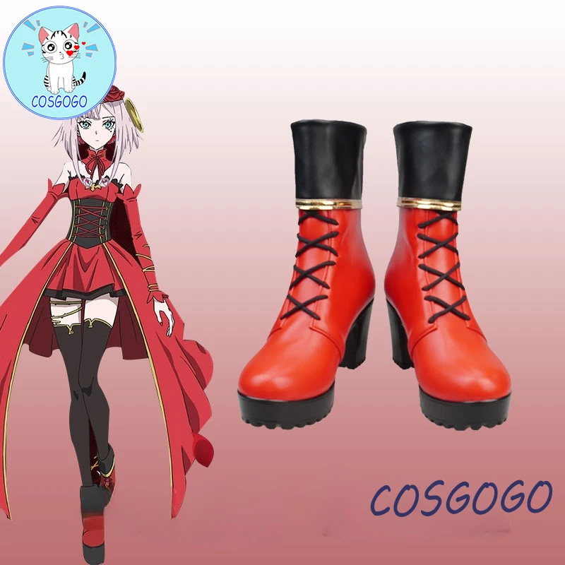 

COSGOGO Anime Takt op. Destiny Cosplay Costume Destiny Cosette Takt op. Destiny Cosplay Red Dress Shoes