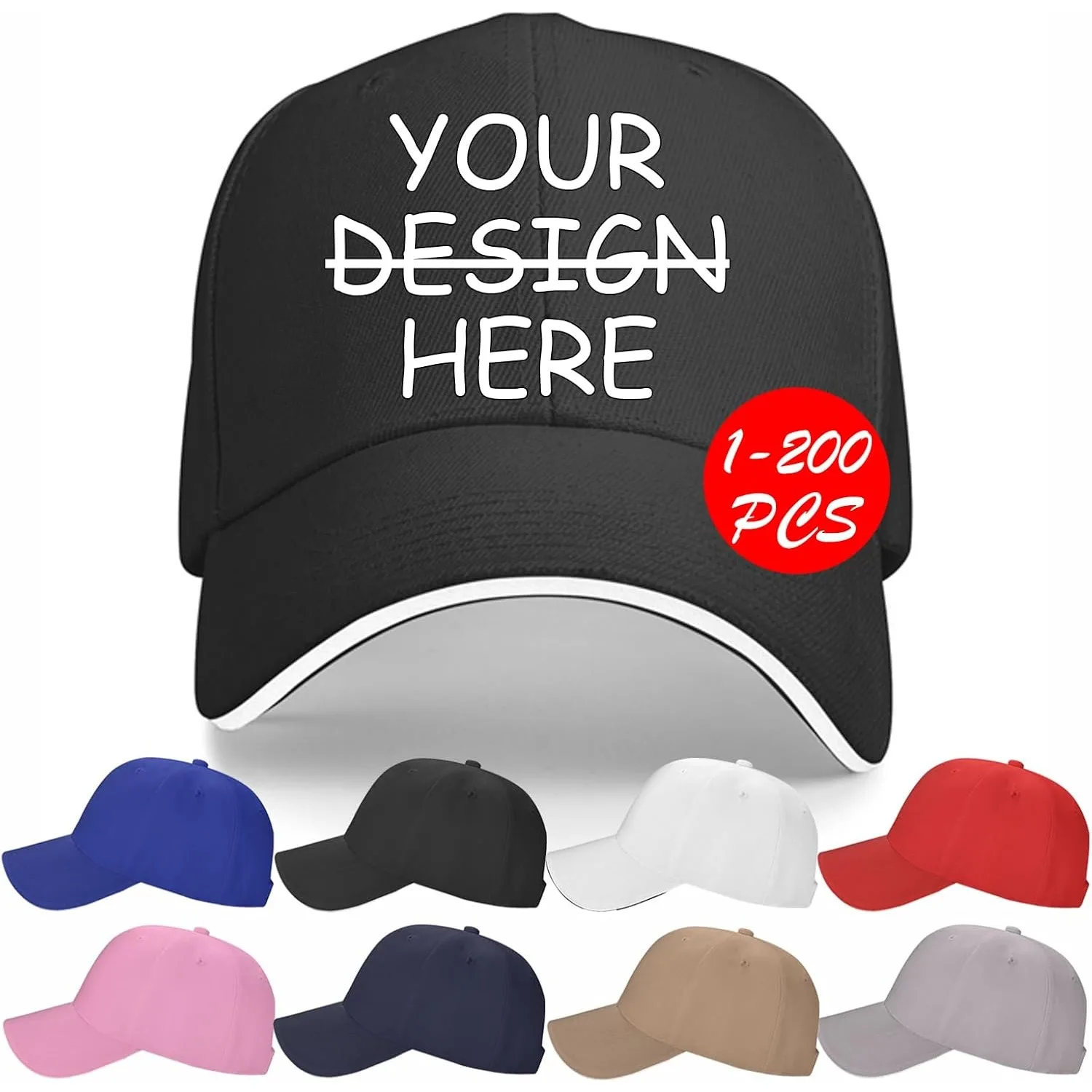 Custom Baseball Caps Customized Casquette for Friend Mom Dad Custom Hats Design Your Own Hats with Text Photo Logo