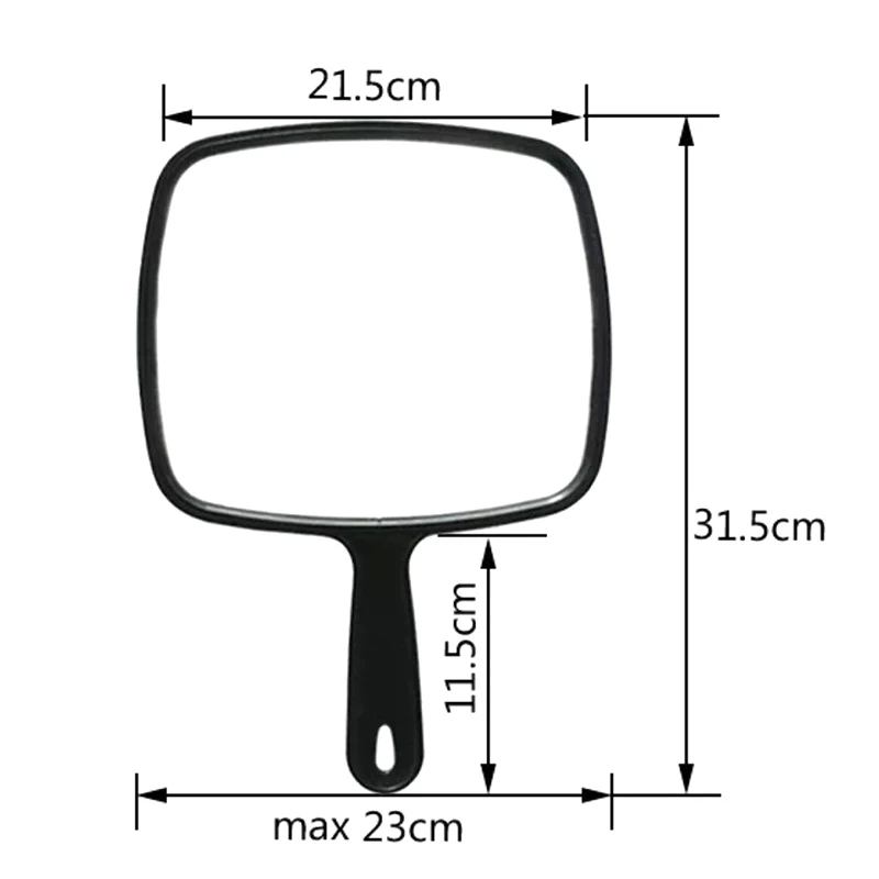 New Handheld Mirror Professional Handheld Salon Barbers Hairdressers Mirror With Handle Practical Hand Mirror For Home