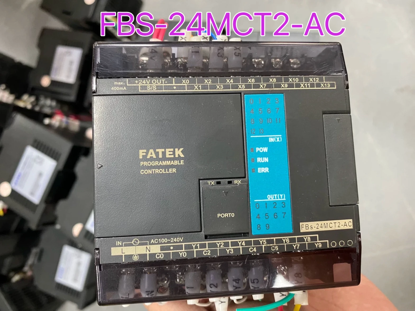 PLC model: FBS-24MCT2-AC Second-hand test function is normal and good