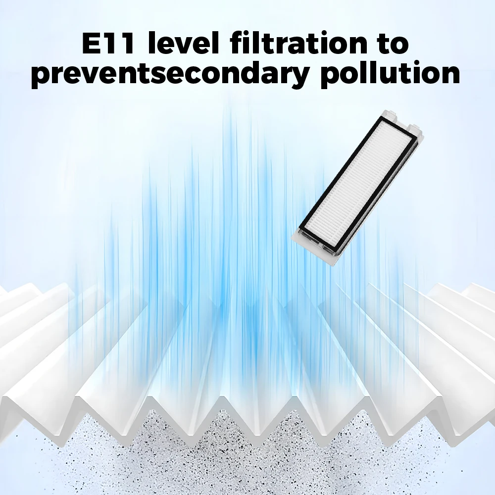 فلتر Hepa لـ Roborock Q Revo / P10 A7400RR جهاز آلي لتنظيف الأتربة قطع غيار فلتر HEPA ملحقات المكنسة الكهربائية