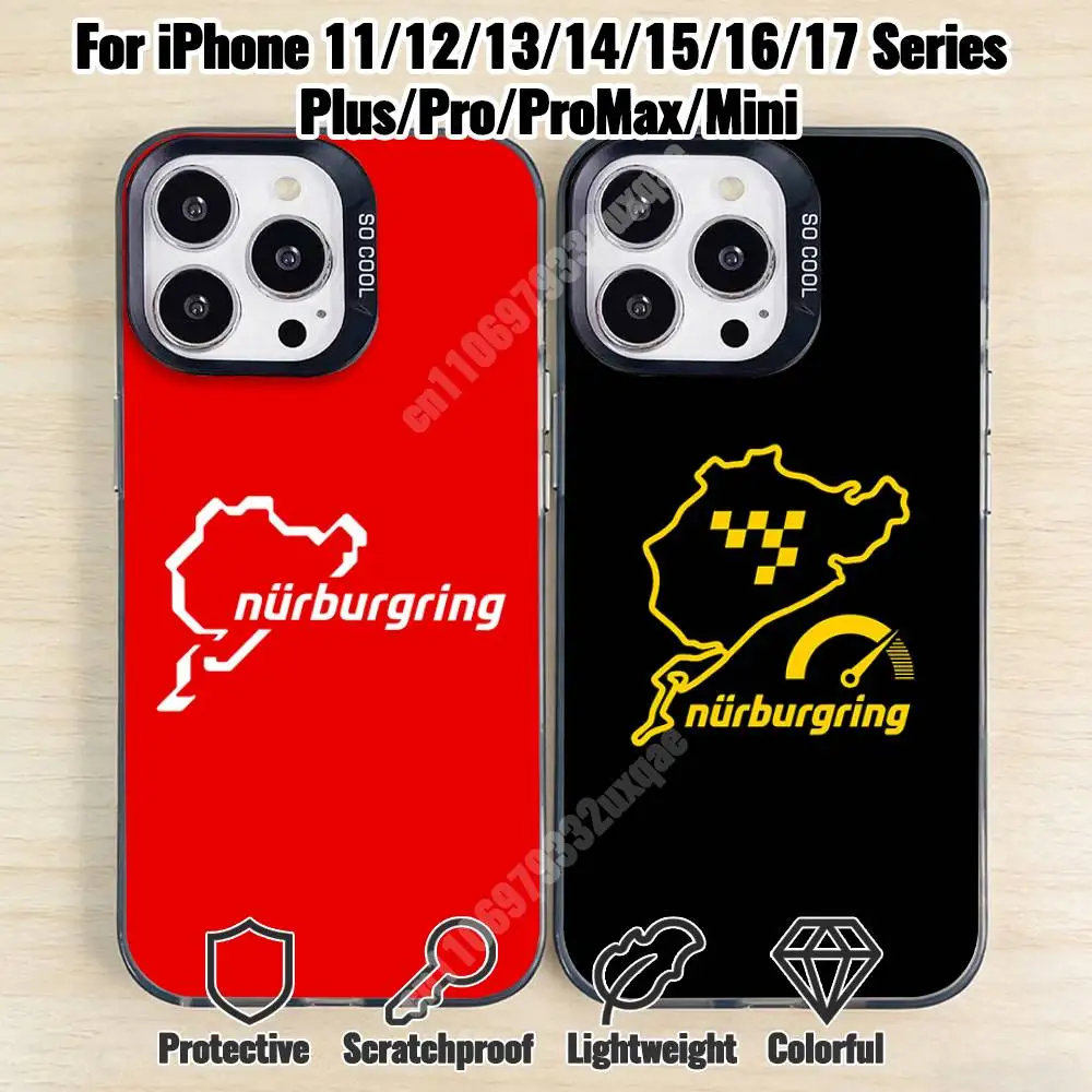 Nurburgring Racing Circuit Phone Case for iPhone 17 16 Max Mini 15 14 13 Pro Plus 12 11 X XS Air Premium Protector