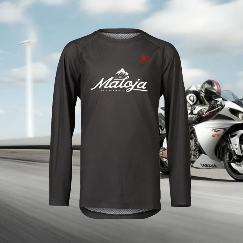 

Off road motorcycle, mountain bike, men's fashionable quick drying breathable sports long sleeved T-shirt, cycling suit