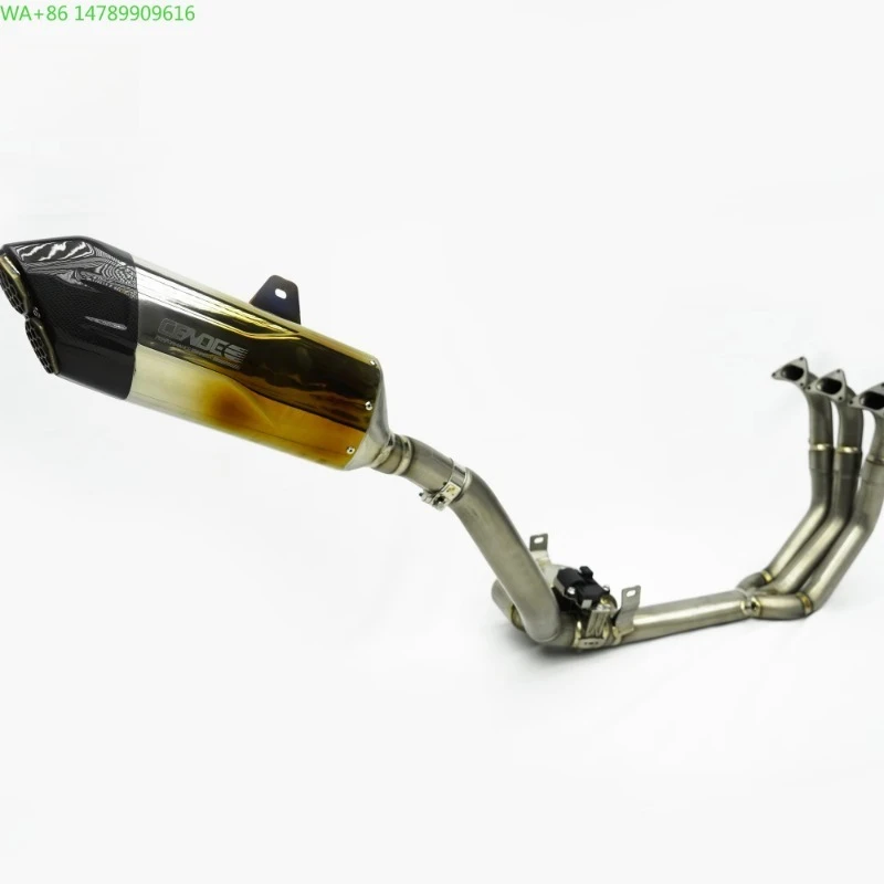 

Forged Exhaust System For MotorcycleModified Titanium Alloy Motorcycle Exhaust With Electronic Valve Muffler For Triumph TIGER 1