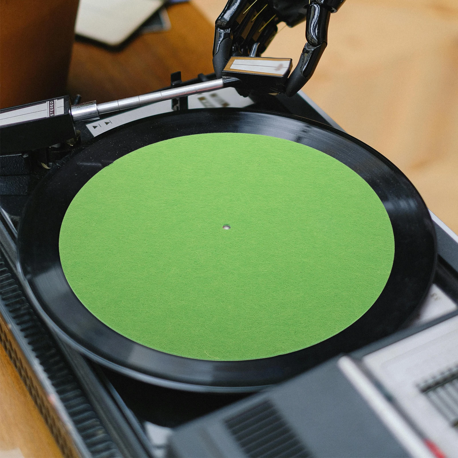 2pcs Vinyl Record Pad Felt Turntable Mat Anti-Slip For Record Player Durable Turntable Accessories Music Equipment Mat