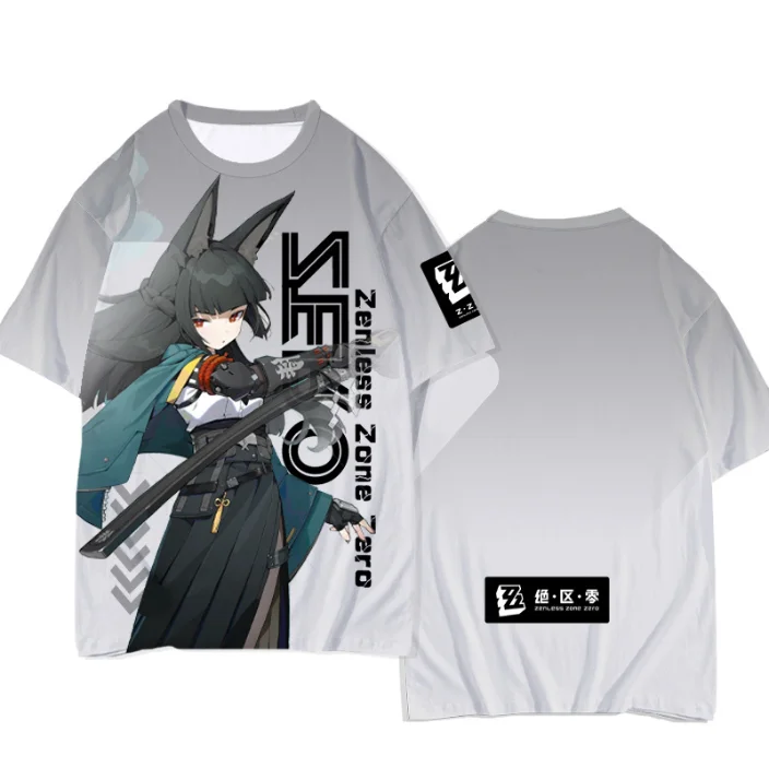 Popular ARPG Game Zenless Zone Zero Cosplay T-Shirt 3D Print Kid Anime Tee Men/Women Short Sleeve O-Neck Tshirt Harajuku Y2k Top