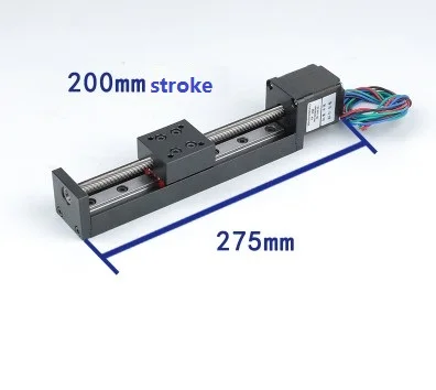 Imagem -04 - Precisão em Miniatura 28 Linear Deslizante Trilho de Guia do Motor Deslizante Tabela em Forma de t Linha de Parafuso Trilho Elétrico Slide Ferroviário Módulo
