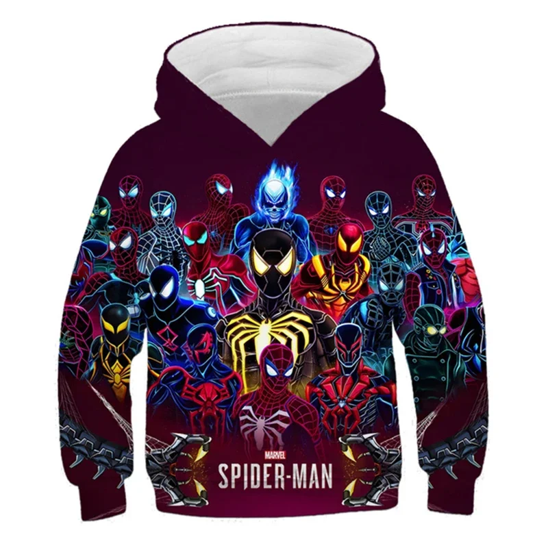 Sudadera con capucha de los Vengadores de Marvel para niños, ropa de superhéroe con estampado 3D, ropa deportiva transpirable para niños