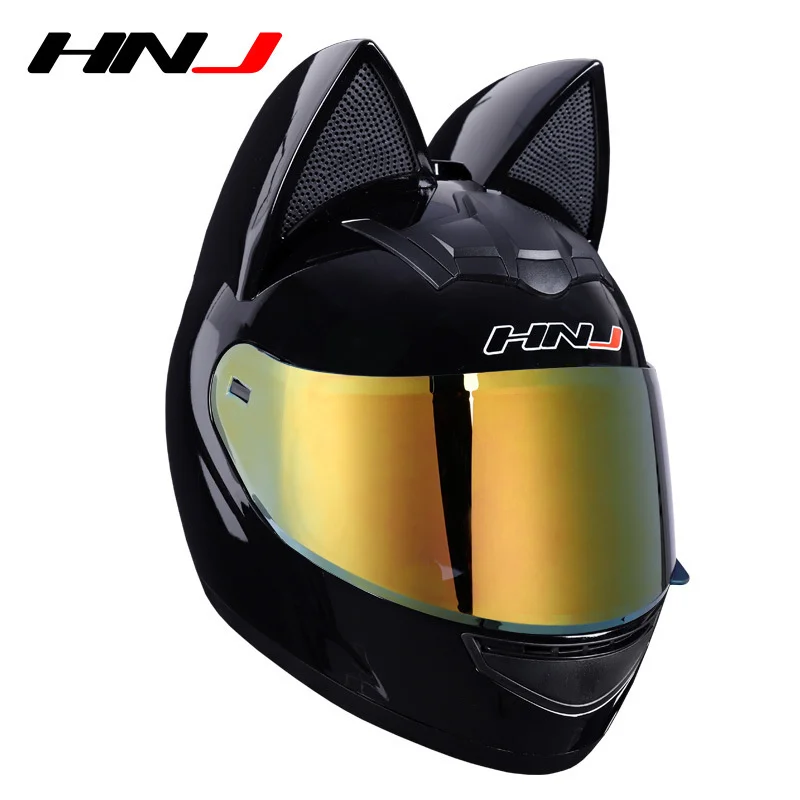 2021 Send Moto Gloves And Mask  DOT Approved  Cat Ear  Full Face Motorcycle Helmet Sun Visor  Motocross Helmet For Adults Man