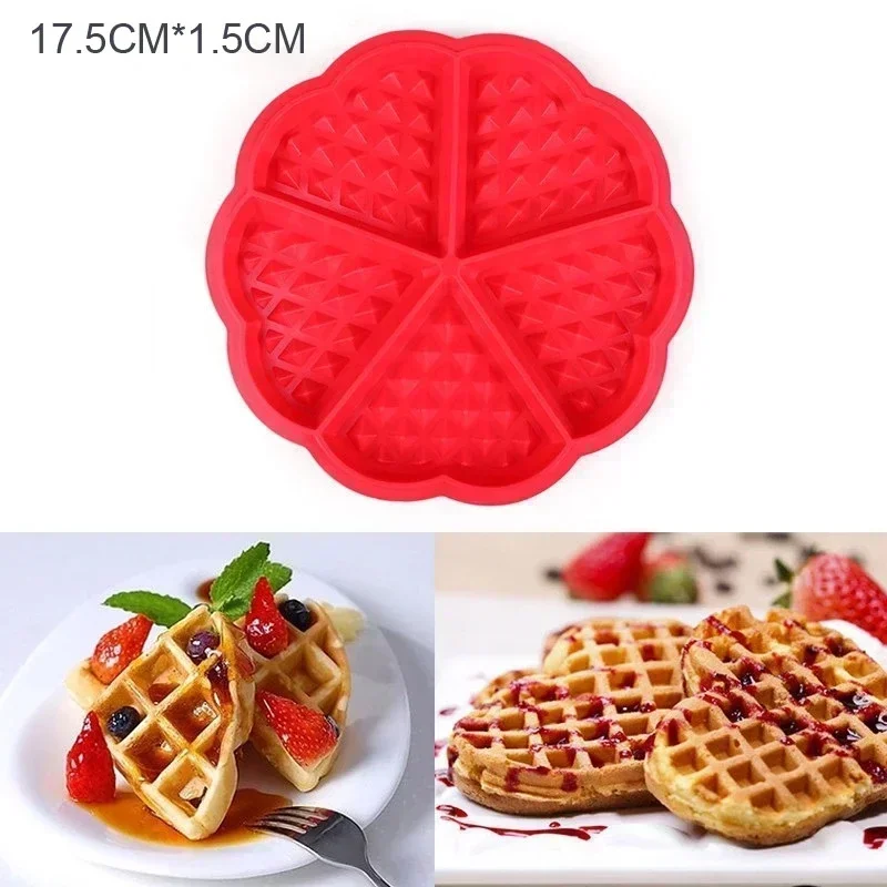 2026 Non-stick Silicone Waffle Mold Multipurpose Cake Bread Muffin Cookie Baking Mould Household Kitchen Pastry Making Tools