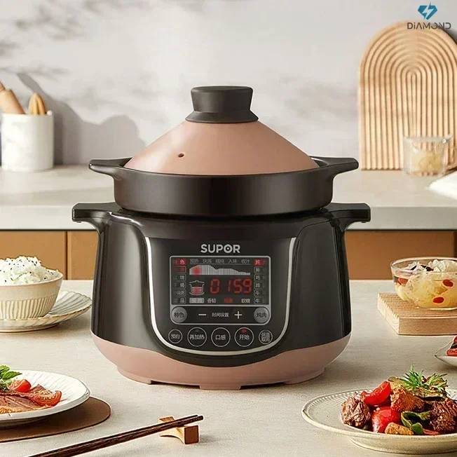 

Supor Electric Stew Pot - The Home Stew Cup, Ceramic Electric Sand Pot with Multifunctional Health Preservation Features