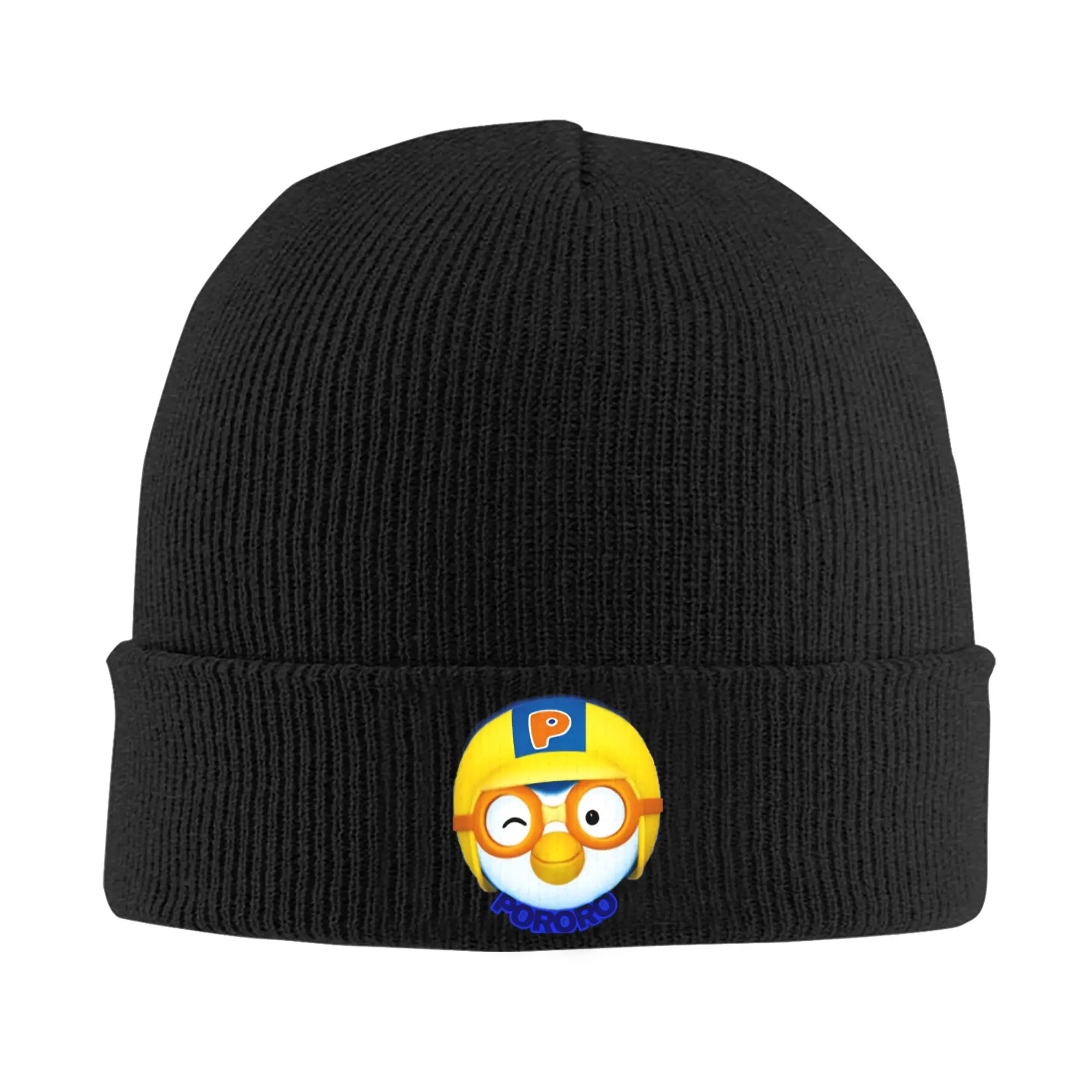 Pororo the Little Penguin Beanie Hats  Bonnet Hats Female Male Trendy Outdoor Sport Knitted Hat Autumn Winter Design Soft Caps