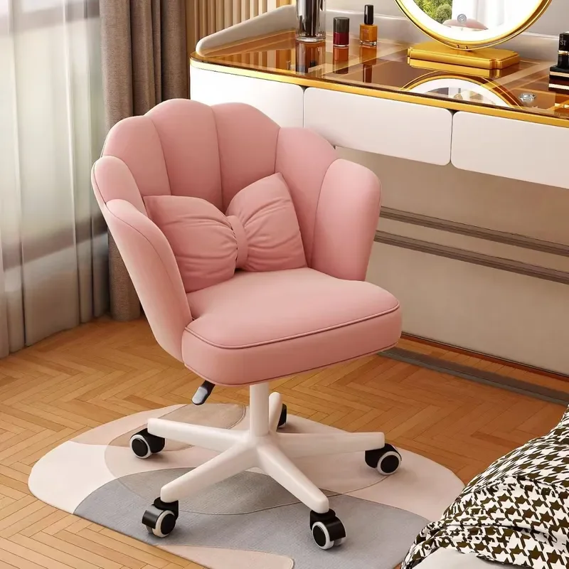 for Internet celebrity petal lift swivel chair home computer chair bedroom comfortable back chair office popular makeup