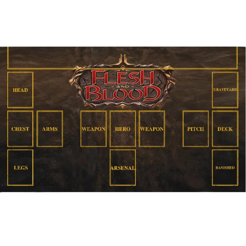 Anime Game Flesh and Blood TCG Accessory 600*350*2mm DIY Card