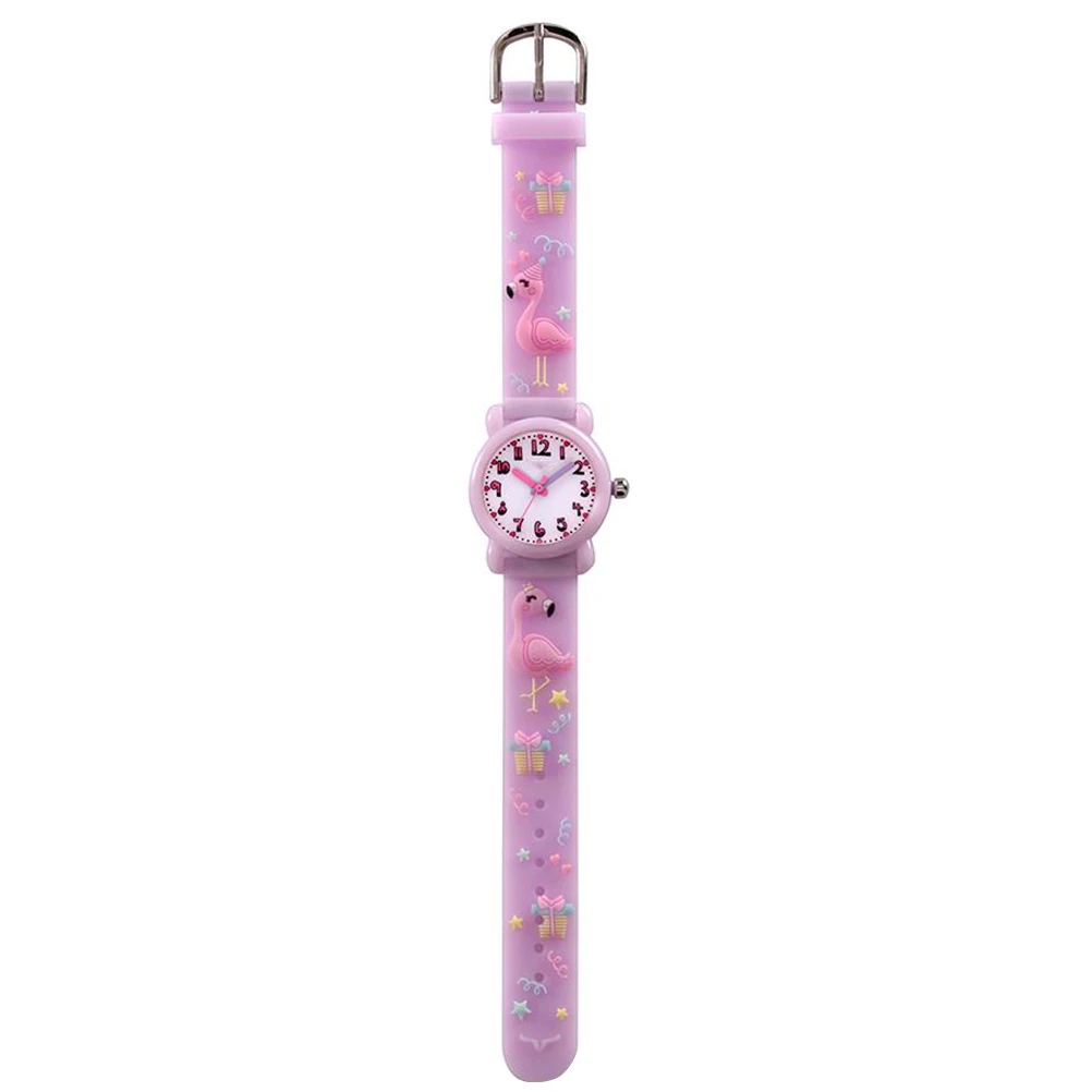 

Children's Cartoon Watch Cute Wrist Watches Girls Waterproof Wristwatch for Kids Toy Childs Purple