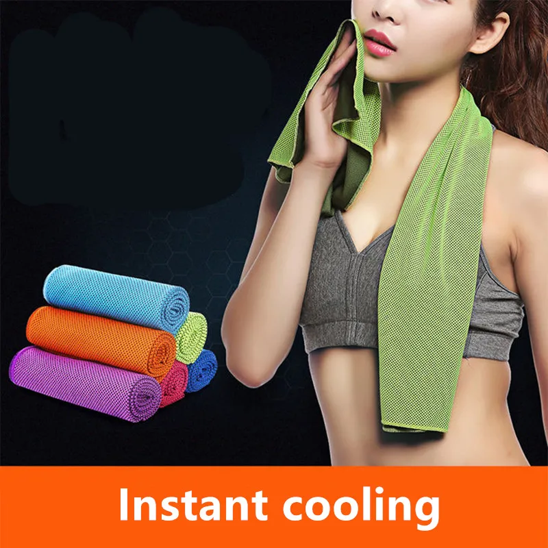 Quick Dry Summer Gym Cooling Towels Foldable Outdoor Running Fitness Yoga Towels for Men Women Microfiber Towels