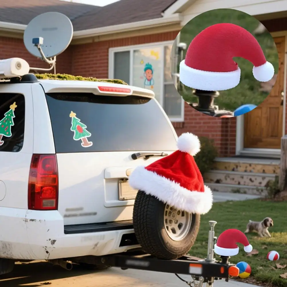 

Christmas Hitch Cover Waterproof Rust Proof Hitch Cover Precision 50mm Fitment Trailer Hitch Cover Easy Installation