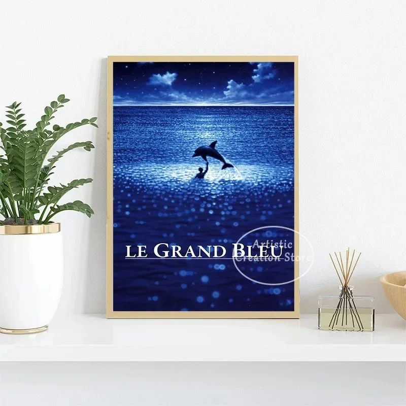 1988 Classic Film France The Big Blue Movie Poster Prints Wall Pictures Living Room Cinema Wall Home Decor Gifts Canvas Painting