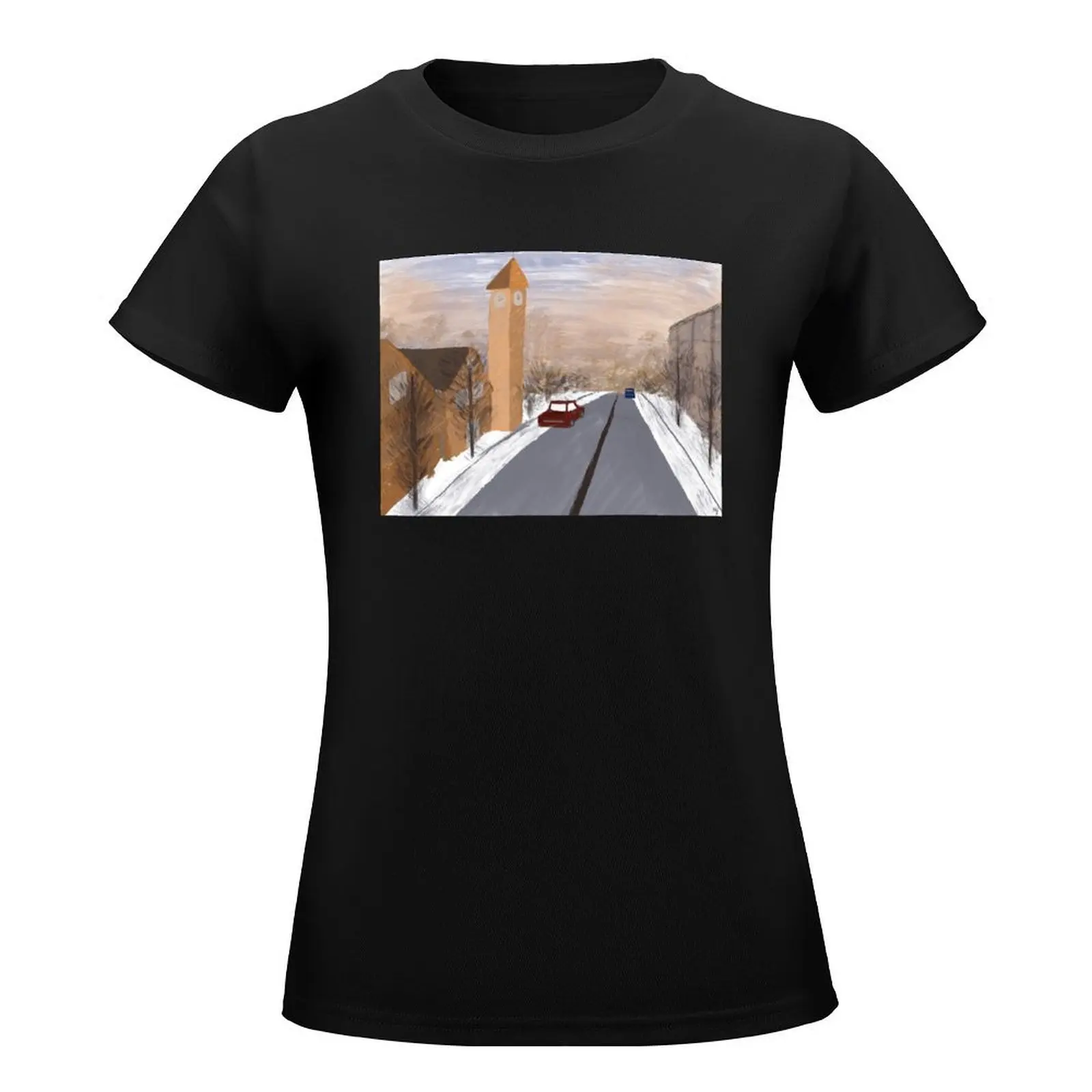 Early Morning Winters by Mac Jackson T-Shirt oversized shirts graphic tees korean fashion black t-shirts for Women